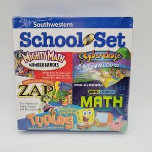 Southwestern School Set Mighty Math Cyberchase ZAP Mind Power Spongebob Typing